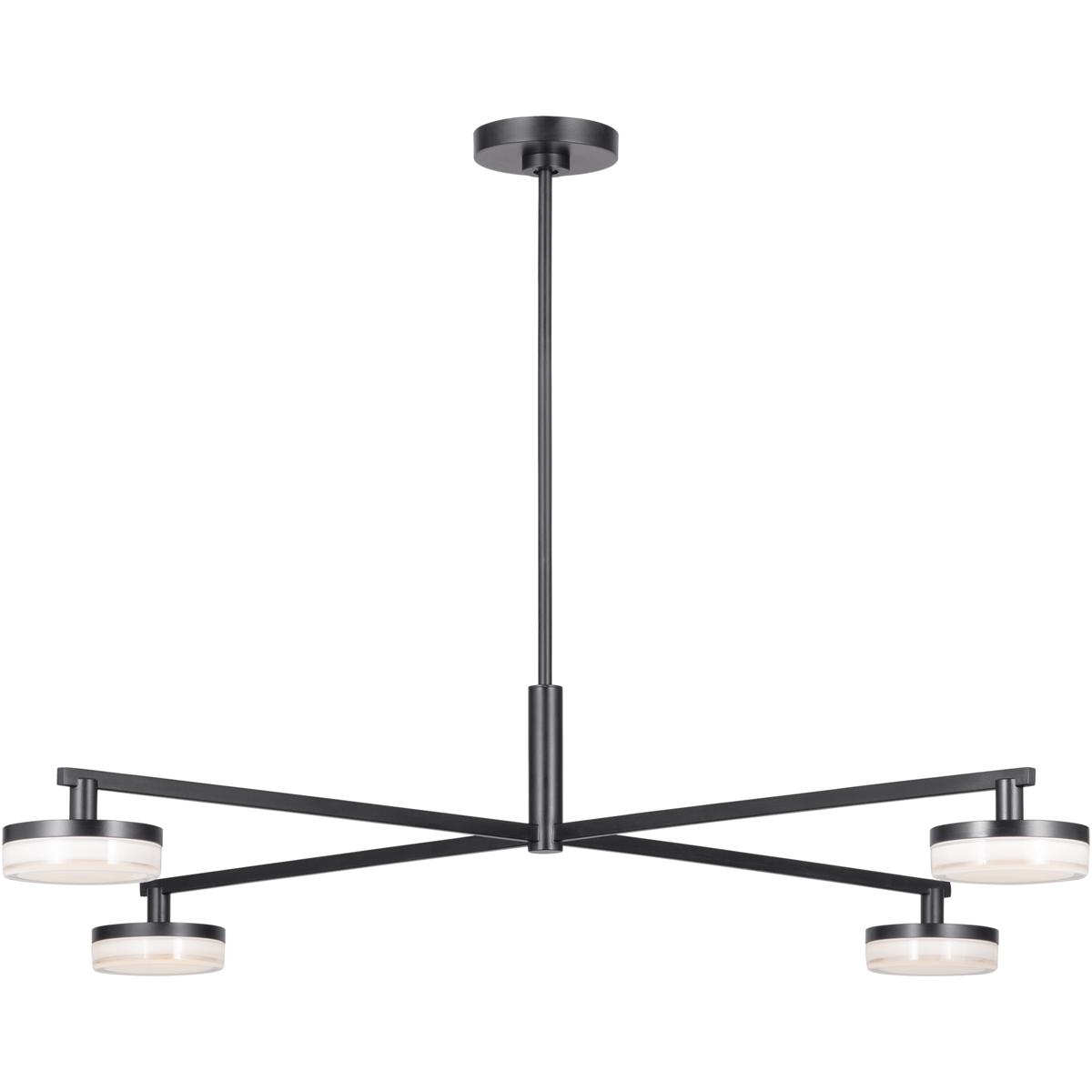 Visual Comfort Studio Collection SLC1084AI Sean Lavin Khan LED 34 inch Aged Iron Chandelier Ceiling Light