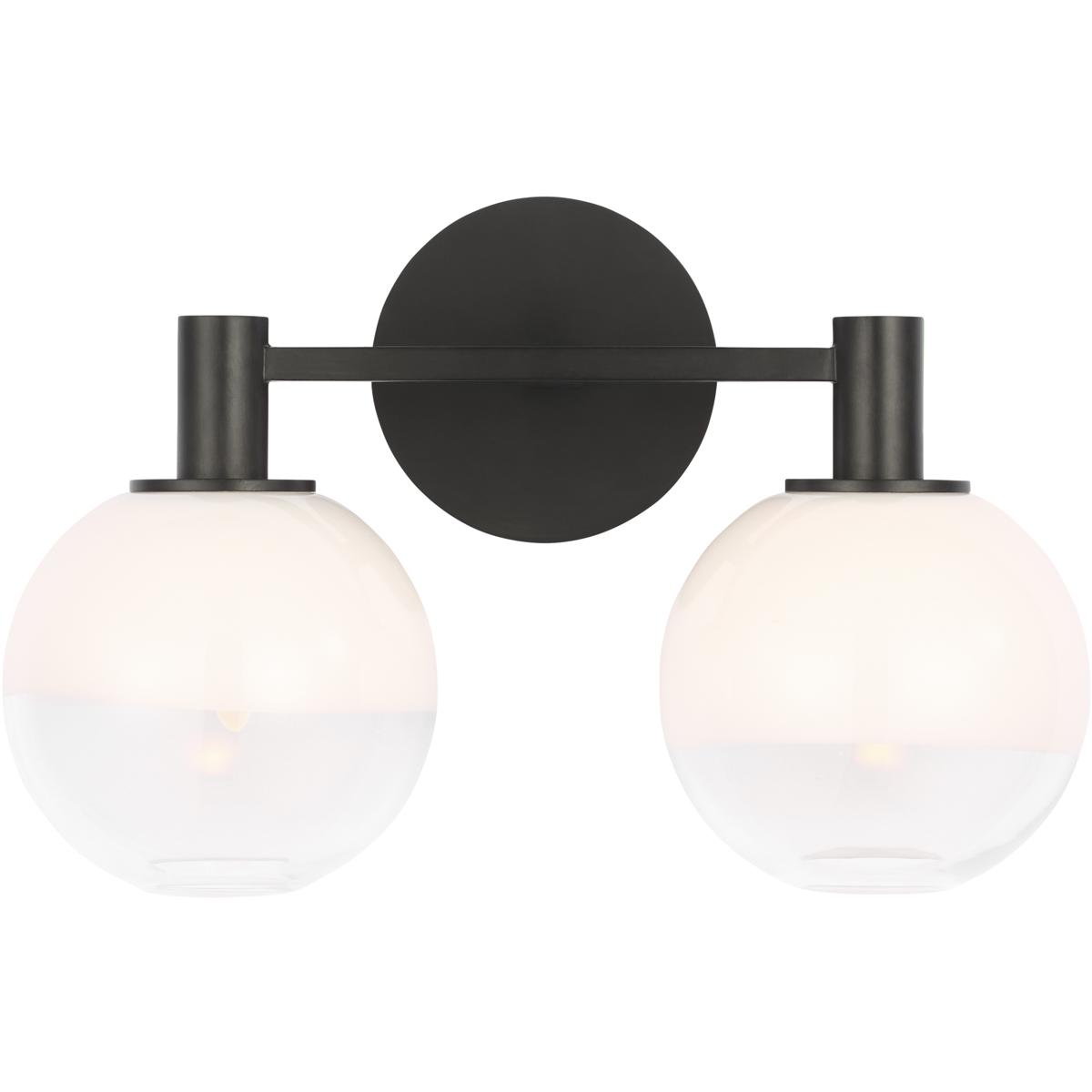 Visual Comfort Studio Collection SLV1002AI Sean Lavin Torian 2 Light 15 inch Aged Iron Bath Vanity Wall Light