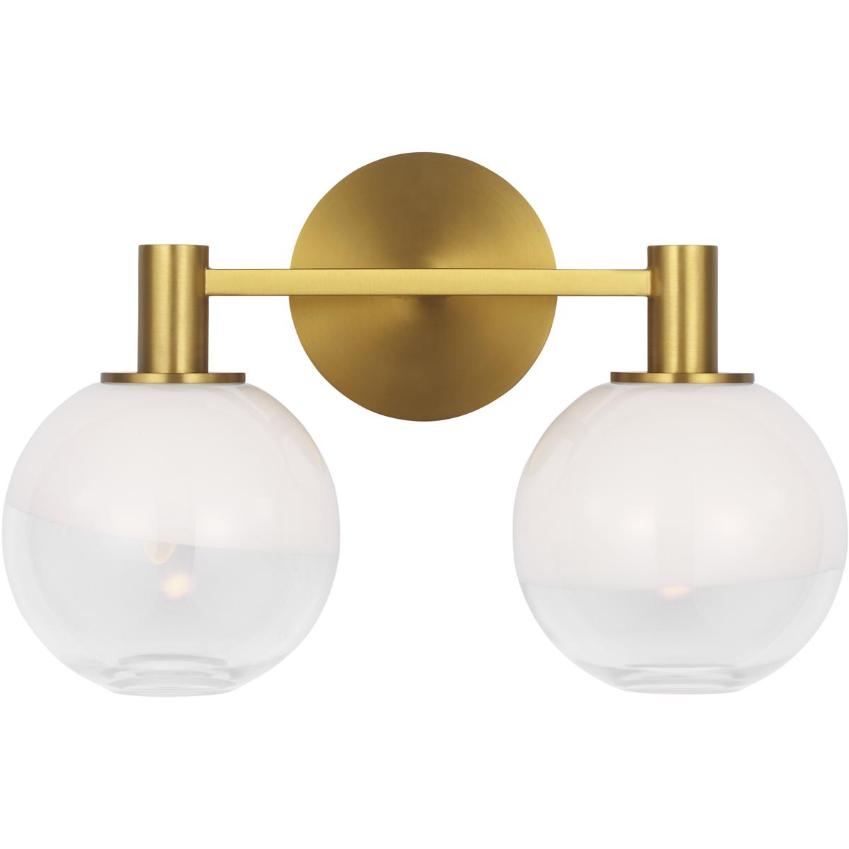 Visual Comfort Studio Collection SLV1002BBS Sean Lavin Torian 2 Light 15 inch Burnished Brass Bath Vanity Wall Light