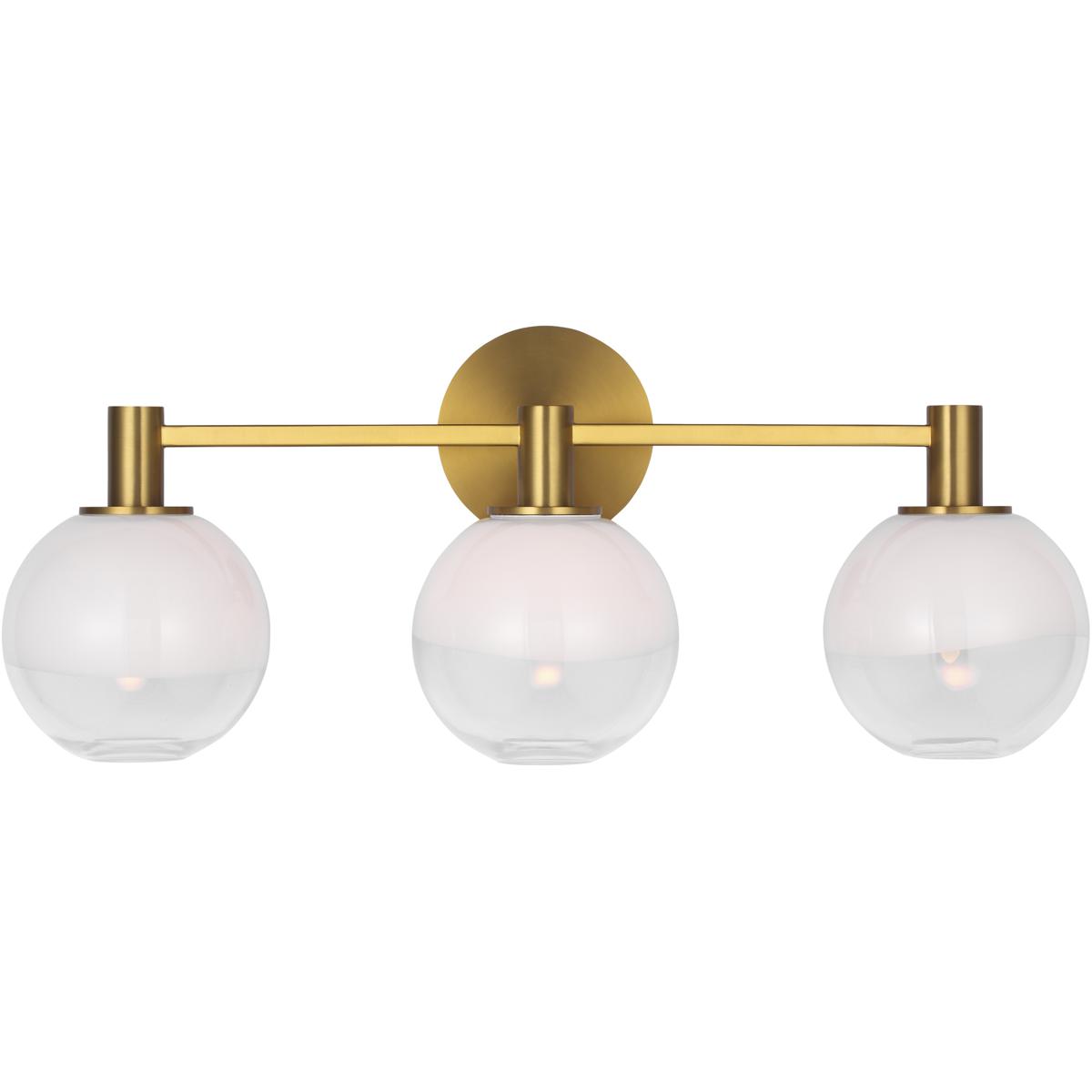 Visual Comfort Studio Collection SLV1003BBS Sean Lavin Torian 3 Light 24 inch Burnished Brass Bath Vanity Wall Light