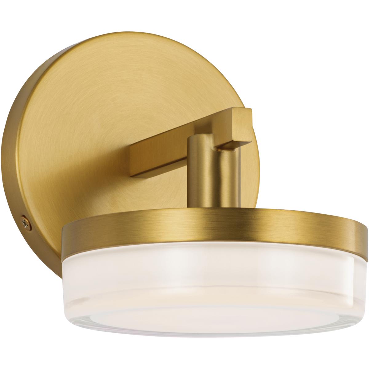 Visual Comfort Studio Collection SLV1011BBS Sean Lavin Khan LED 4.88 inch Burnished Brass Sconce Wall Light