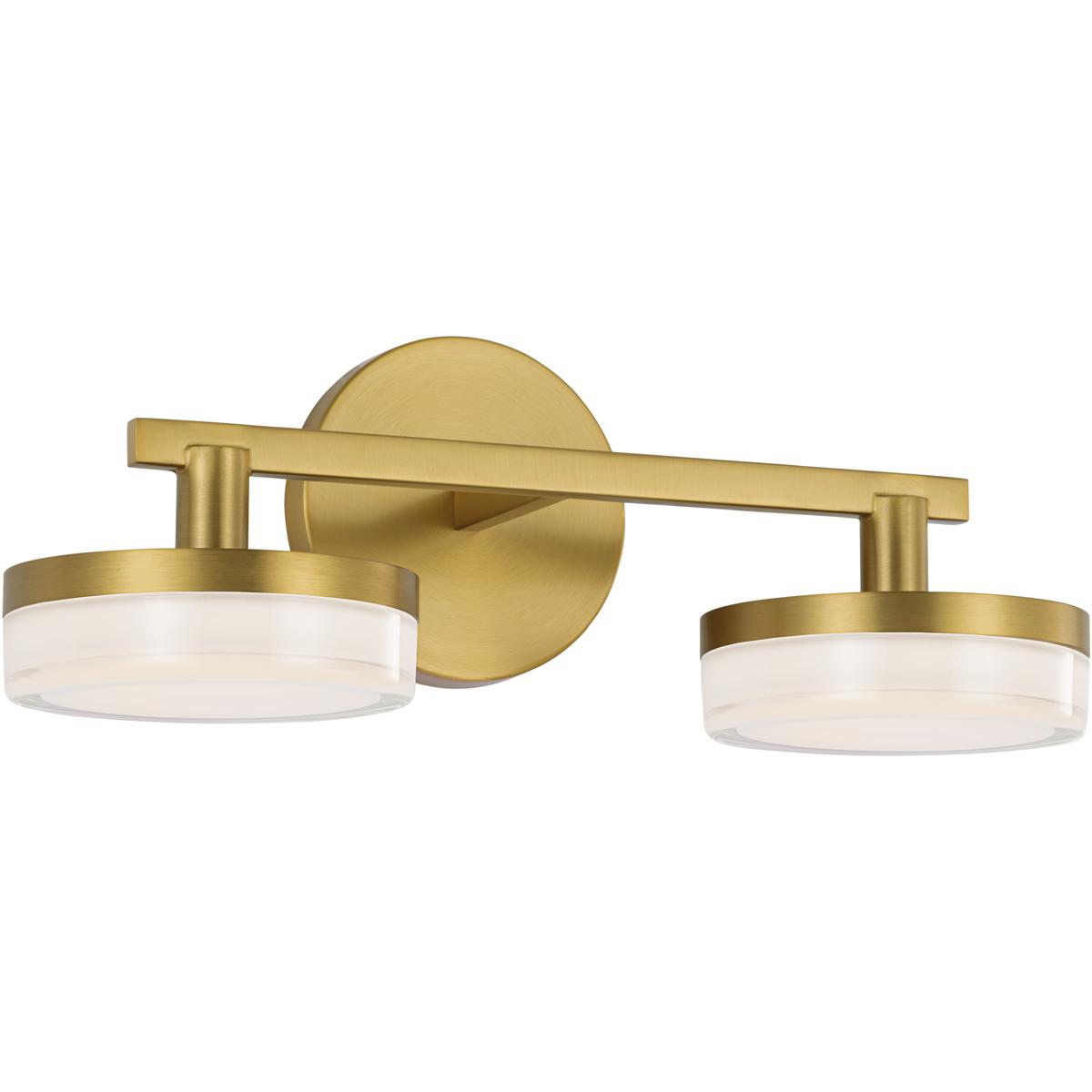 Visual Comfort Studio Collection SLV1012BBS Sean Lavin Khan LED 14 inch Burnished Brass Bath Vanity Wall Light