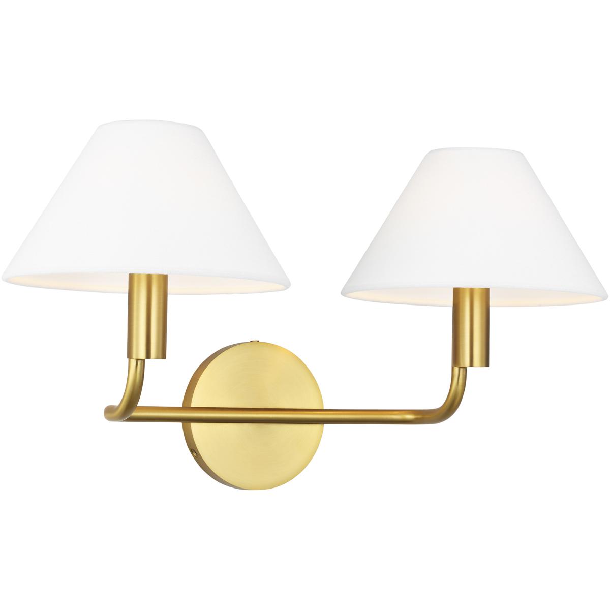 Visual Comfort Studio Collection SLW1012BBS Sean Lavin Colfax 2 Light 18.5 inch Burnished Brass Sconce Wall Light