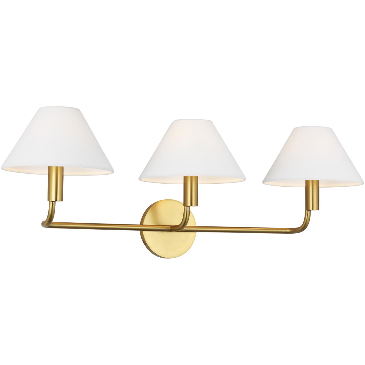 Visual Comfort Studio Collection Sean Lavin Colfax 29 Inch 3 Light Bath Vanity Light Colfax - SLW1023BBS - Transitional