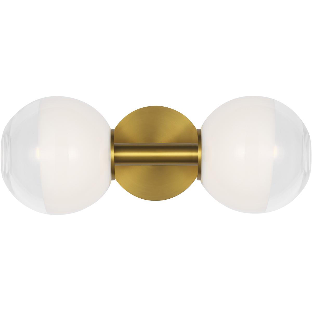 Visual Comfort Studio Collection SLW1032BBS Sean Lavin Torian 2 Light 15.38 inch Burnished Brass Sconce Wall Light