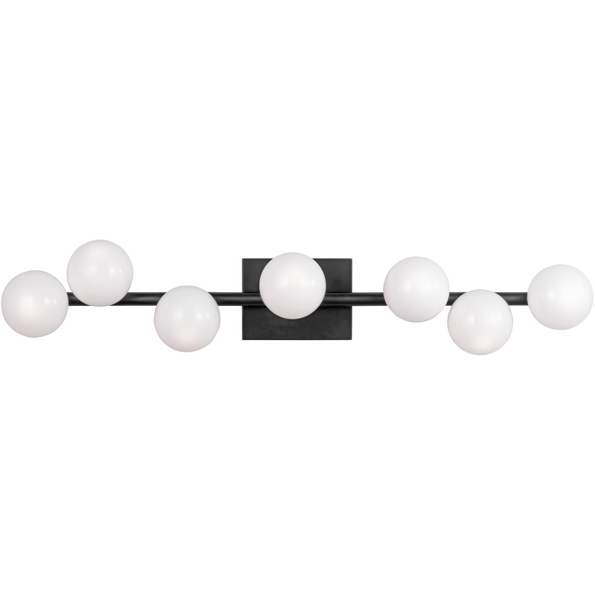 Visual Comfort Studio Collection SLW1067AI Sean Lavin Altair 7 Light 32 inch Aged Iron Bath Vanity Wall Light