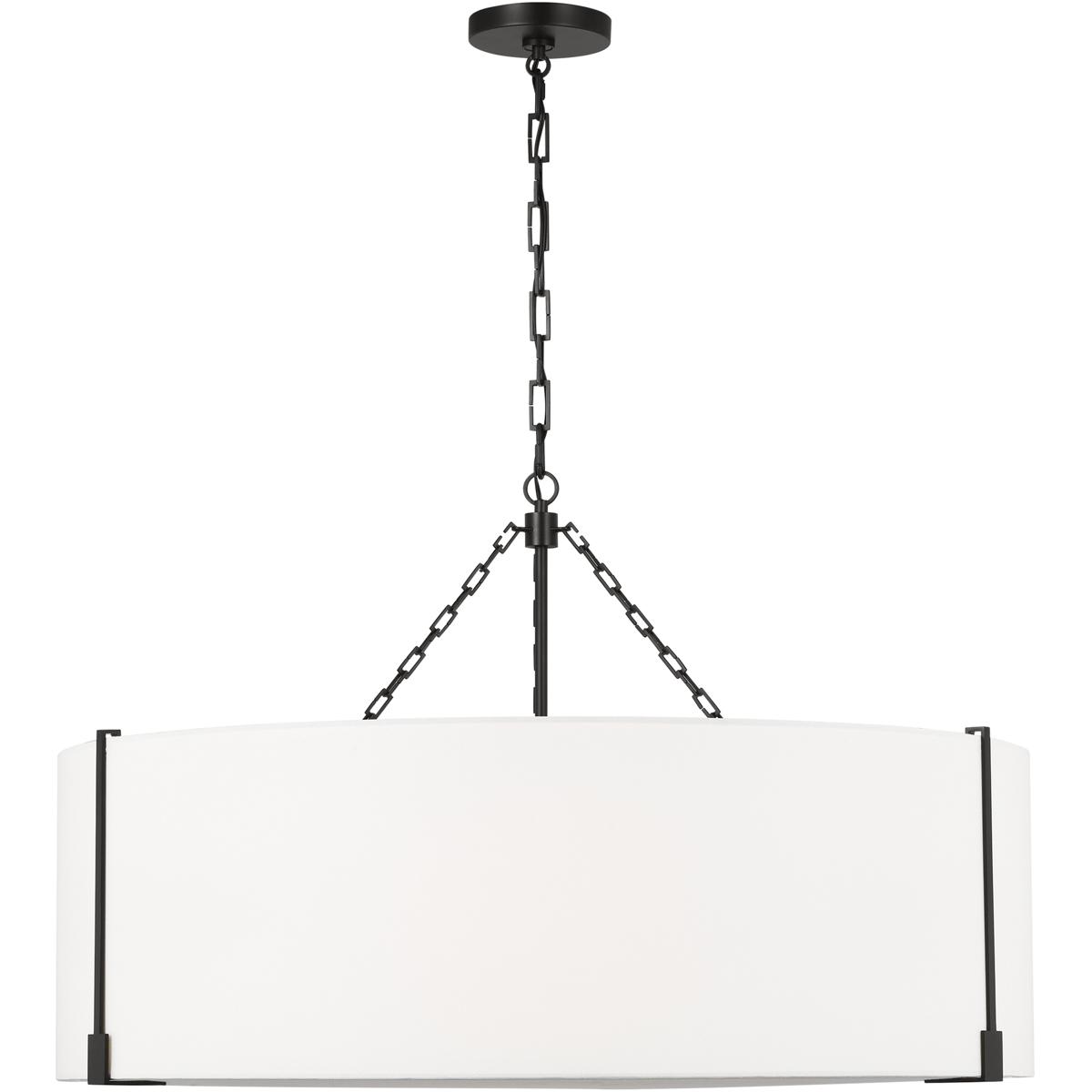 Visual Comfort Studio Collection TFC1114AI Thom Filicia Bergen 4 Light 36.25 inch Aged Iron Pendant Ceiling Light