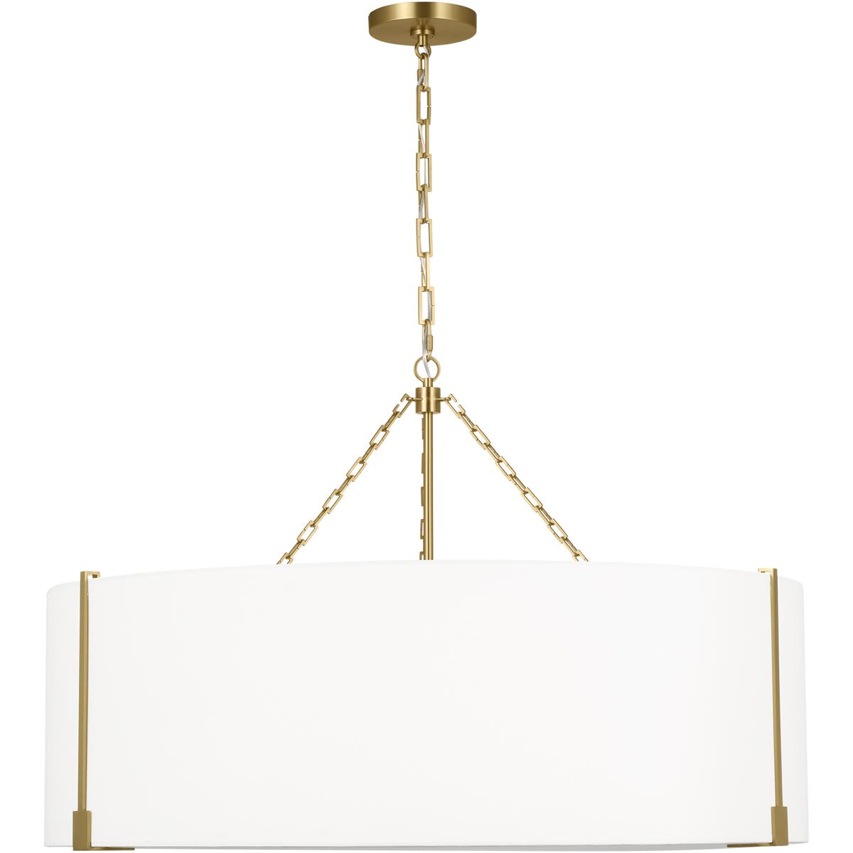 Visual Comfort Studio Collection TFC1114BBS Thom Filicia Bergen 4 Light 36.25 inch Burnished Brass Pendant Ceiling Light