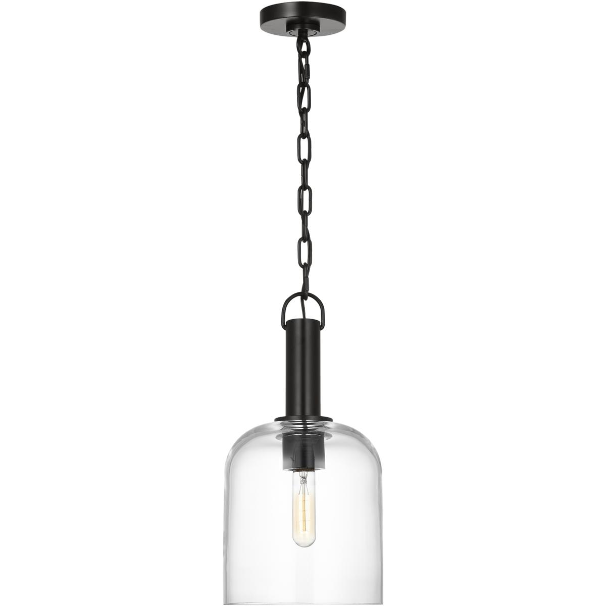 Visual Comfort Studio Collection TFP1021AI Thom Filicia Hartley 1 Light 8 inch Aged Iron Pendant Ceiling Light