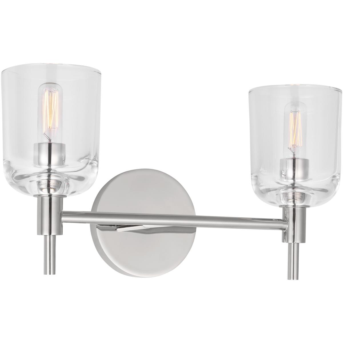 Visual Comfort Studio Collection TFV1002PN Thom Filicia Hartley 1 Light 15 inch Polished Nickel Bath Vanity Wall Light