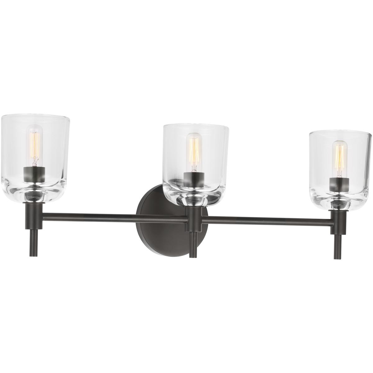 Visual Comfort Studio Collection TFV1003AI Thom Filicia Hartley 3 Light 24 inch Aged Iron Bath Vanity Wall Light
