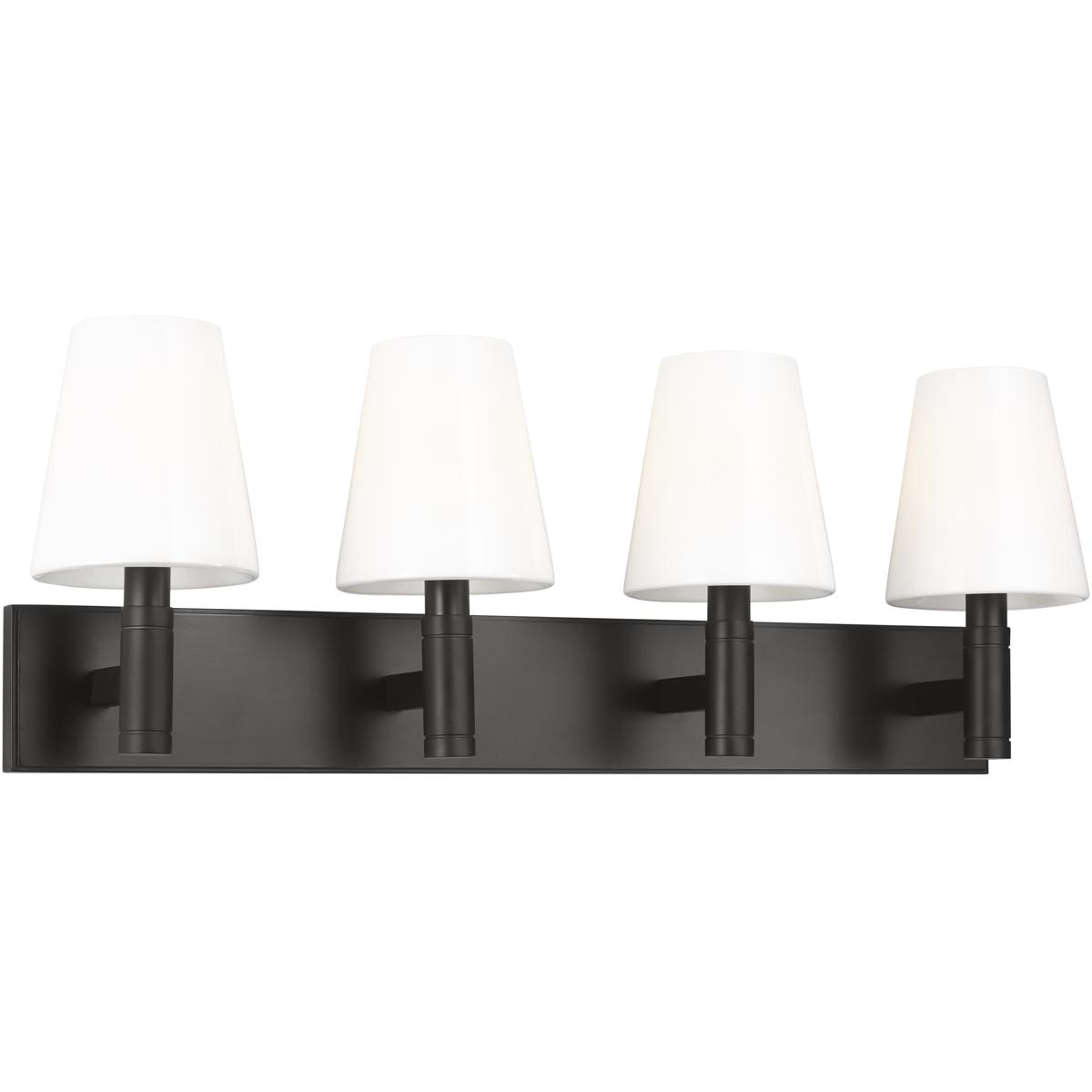 Visual Comfort Studio Collection TV1044AI TOB by Thomas O'Brien Beckham Classic 4 Light 28.88 inch Aged Iron Bath Vanity Wall Light