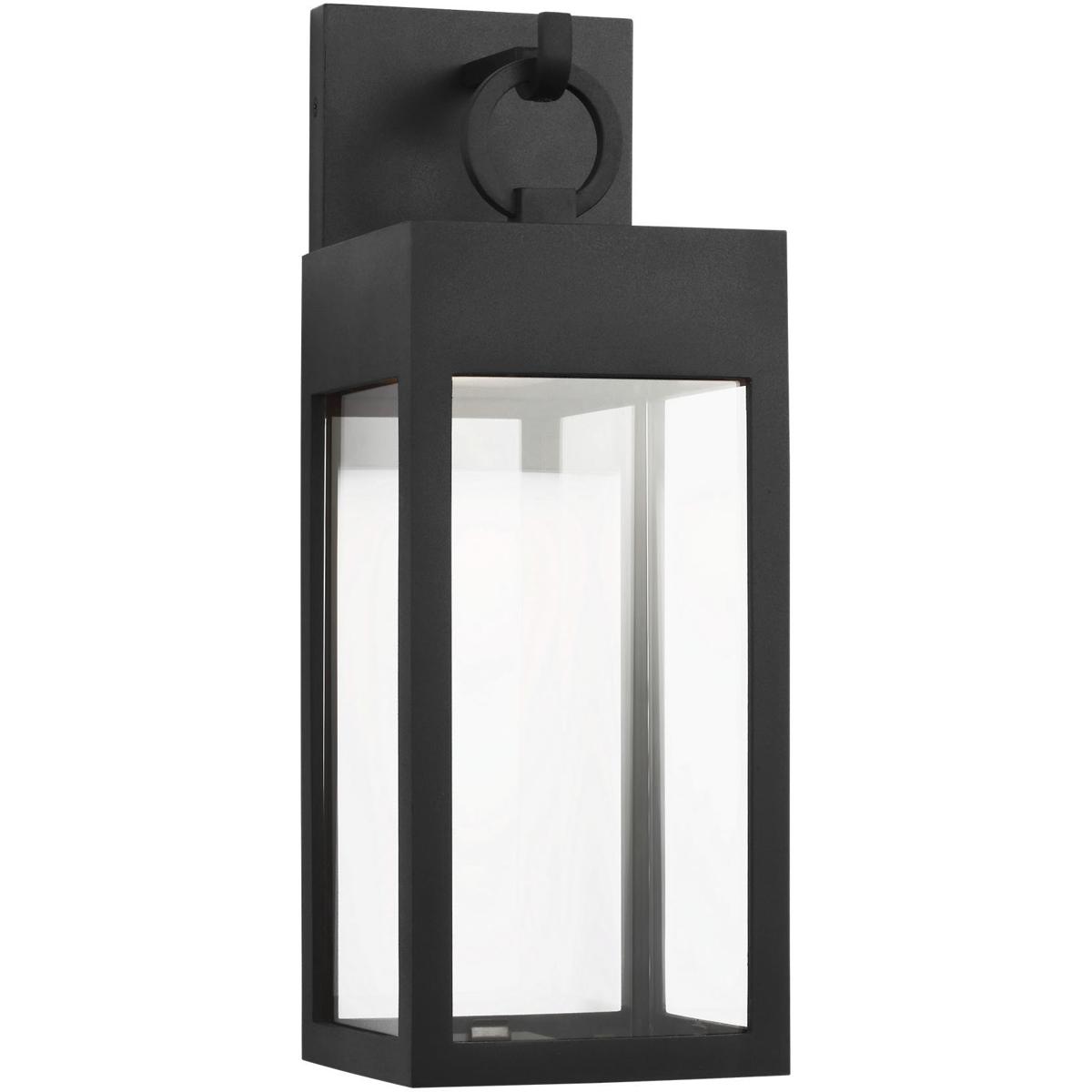 Visual Comfort Studio Collection SLO1371TXB Sean Lavin Sesha 16 inch Textured Black Outdoor Wall Lantern