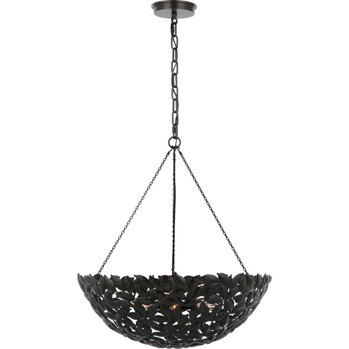 Visual Comfort Studio Collection AP1186AI AH by Alexa Hampton Kelan 6 Light 23.75 inch Aged Iron Pendant Ceiling Light
