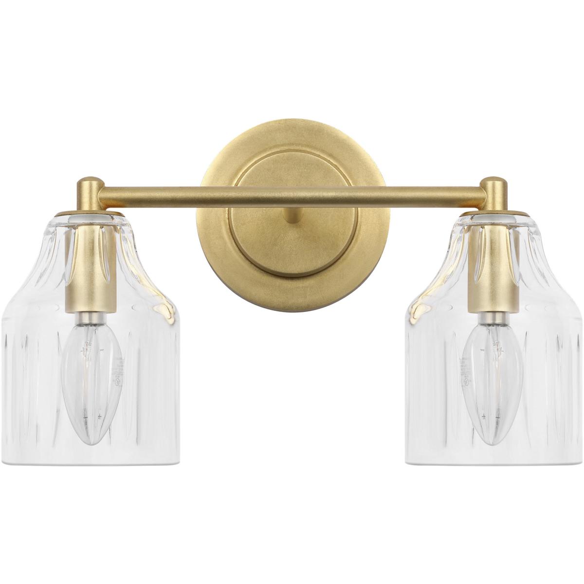 Visual Comfort Studio Collection AV1012GD Alexa Hampton Augusta 2 Light 13 inch Gild Bath Vanity Wall Light