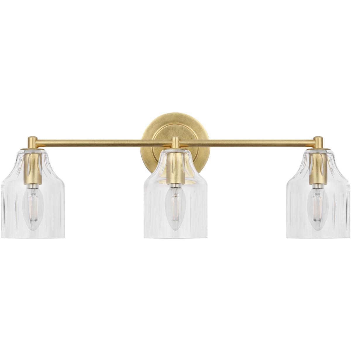 Visual Comfort Studio Collection AV1013GD Alexa Hampton Augusta 3 Light 22 inch Gild Bath Vanity Wall Light