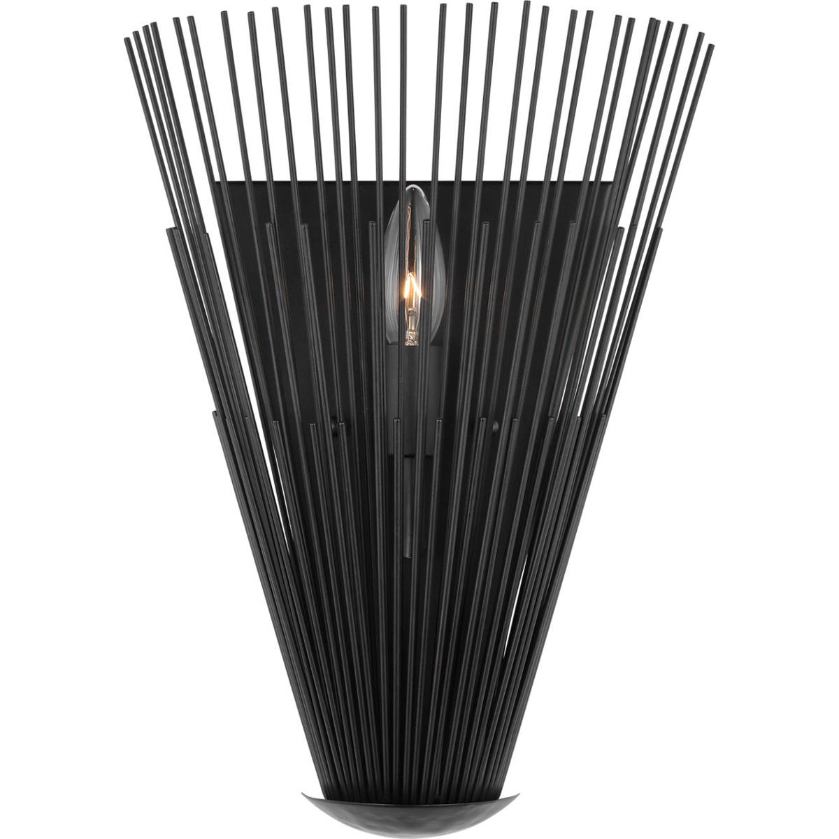 Visual Comfort Studio Collection AW1101AI AH by Alexa Hampton Helios 3 Light 10 inch Aged Iron Sconce Wall Light