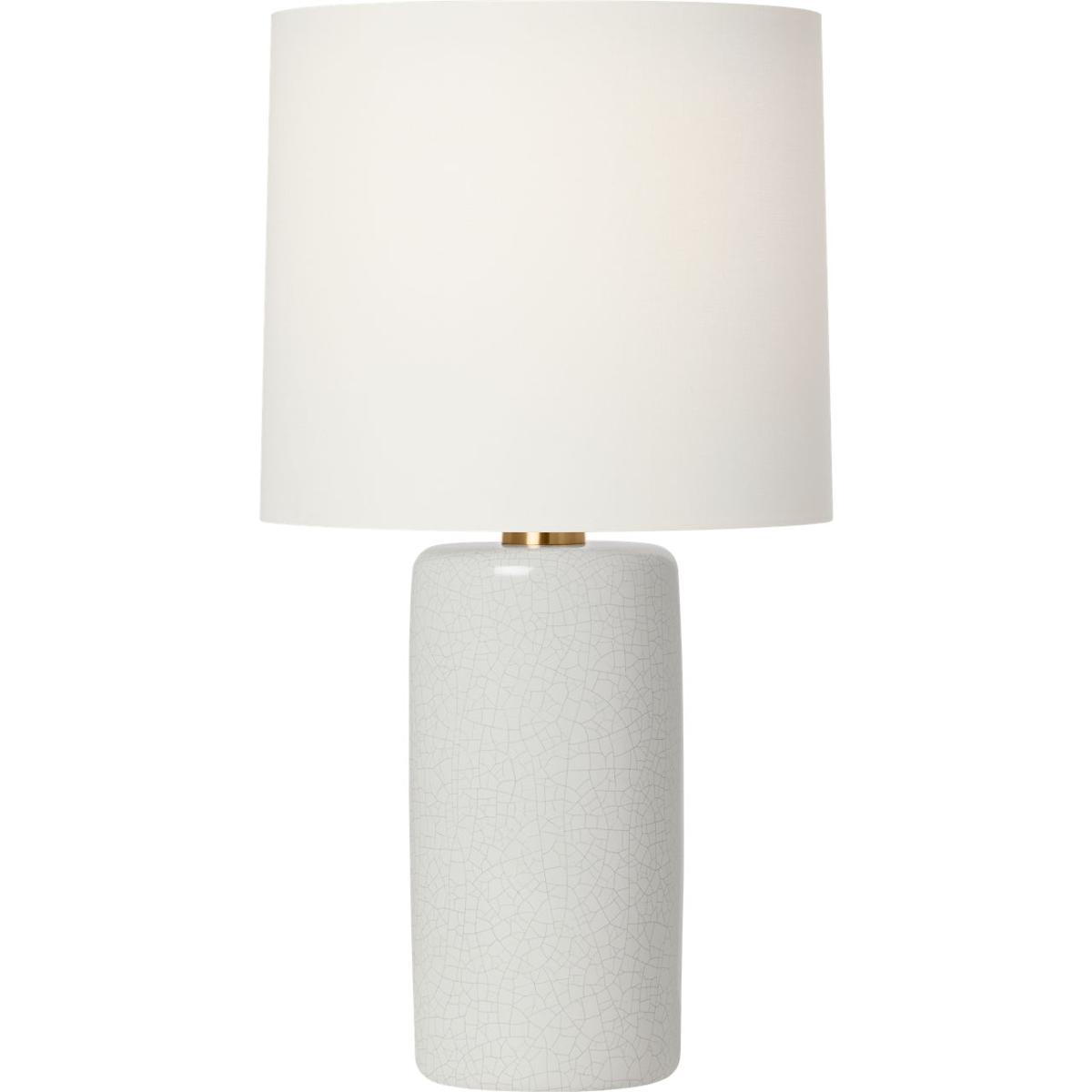 Visual Comfort Studio Collection BT1101WHC1 Barbara Barry Shanghai 30.63 inch 9 watt White Crackle Table Lamp Portable Light