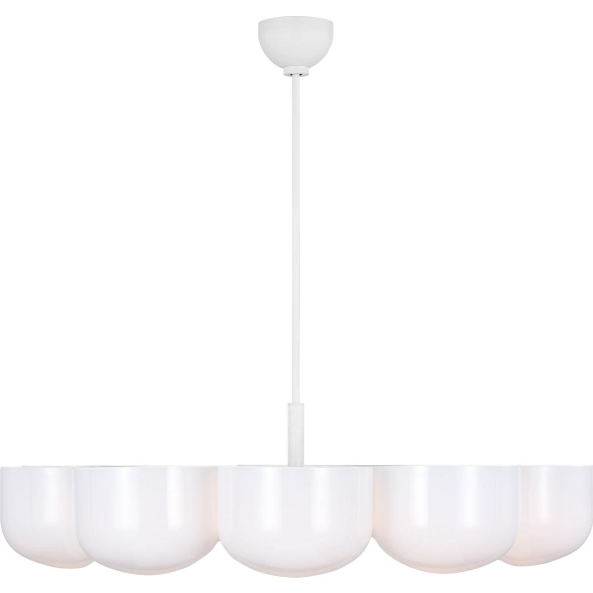 Visual Comfort Studio Collection LXC11210MWT Christiane Lemieux Cheverny 10 Light 36 inch Matte White Chandelier Ceiling Light
