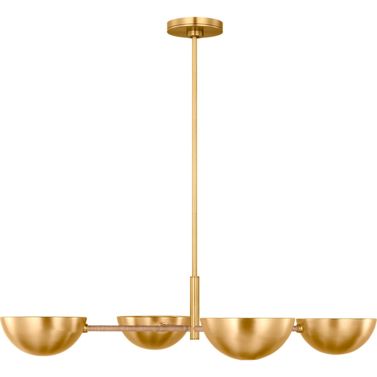 Visual Comfort Studio Collection LXC1134BBS Christiane Lemieux Balleroy 4 Light 36.63 inch Burnished Brass Chandelier Ceiling Light