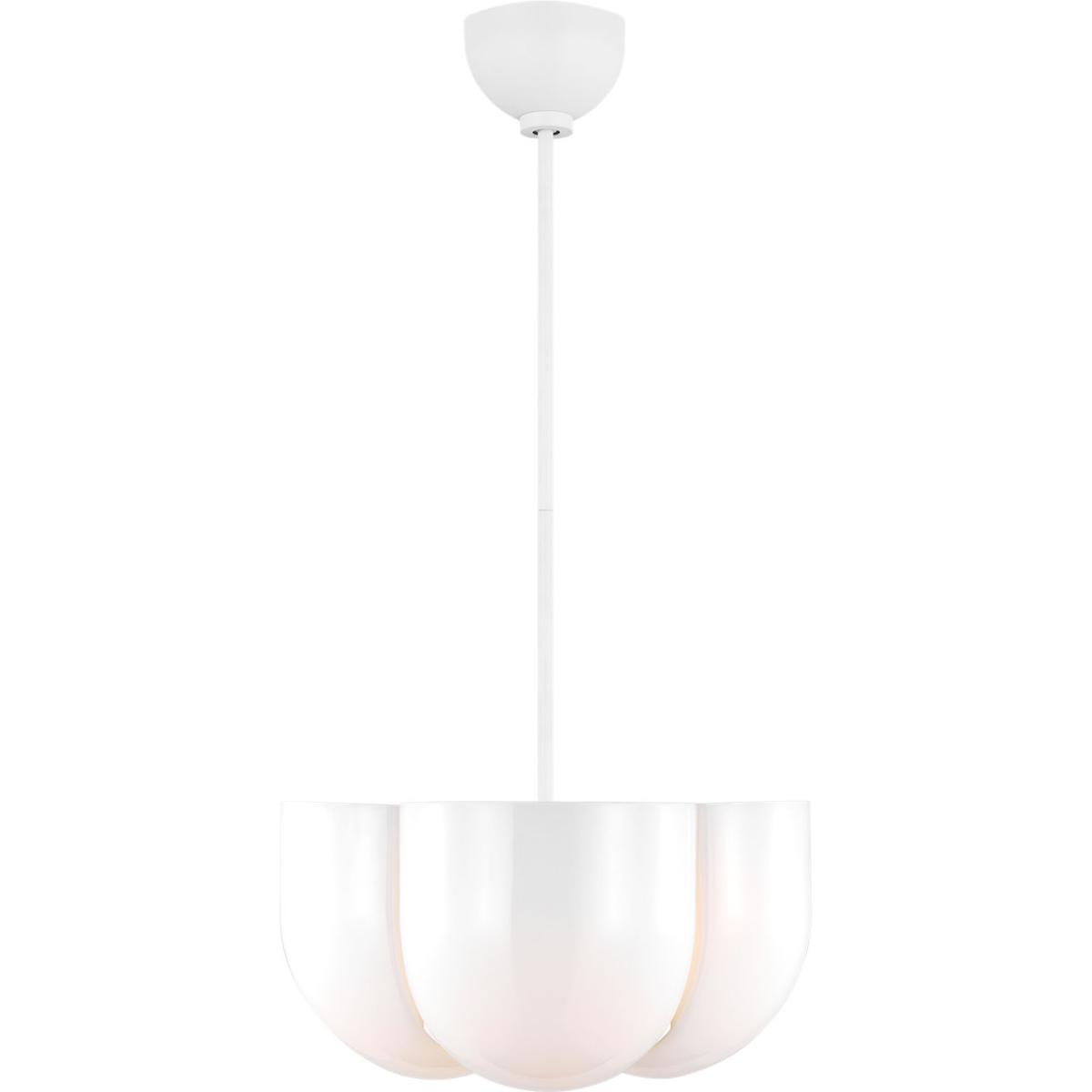 Visual Comfort Studio Collection LXP1044MWT Christiane Lemieux Cheverny 4 Light 15.13 inch Matte White Pendant Ceiling Light