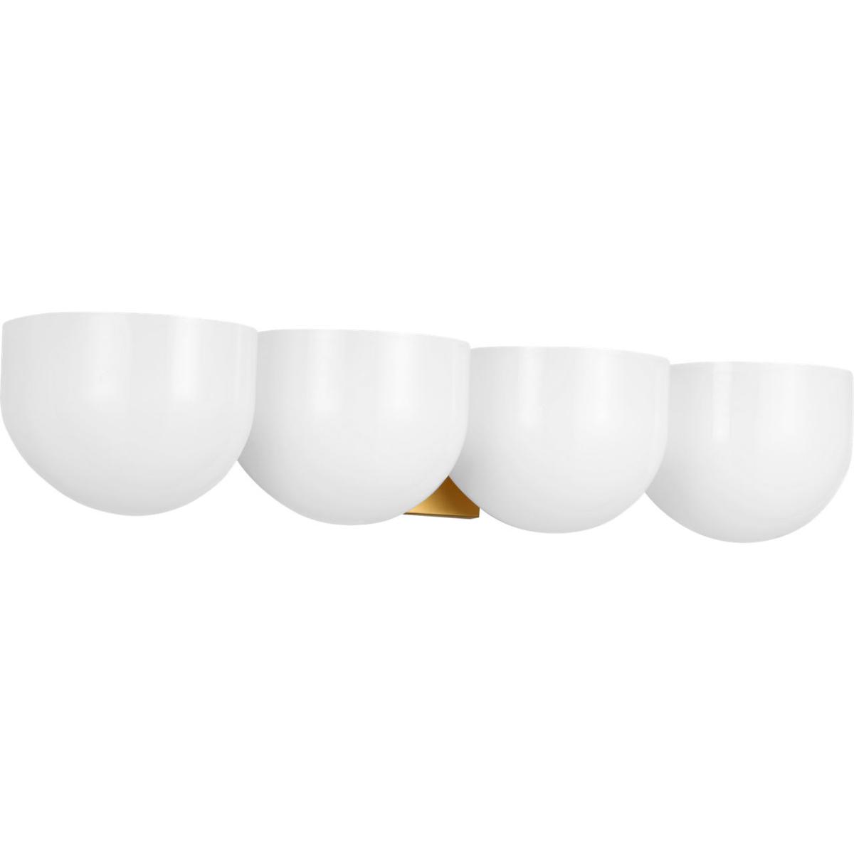 Visual Comfort Studio Collection LXV1004BBS Christiane Lemieux Cheverny 4 Light 26.63 inch Burnished Brass Vanity Light Wall Light