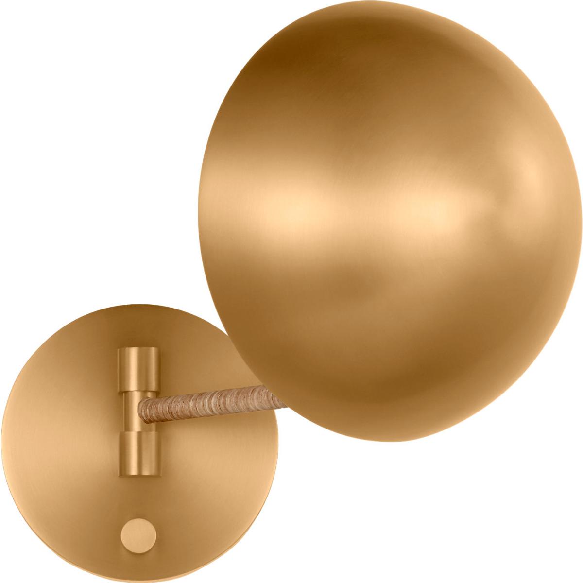 Visual Comfort Studio Collection LXW1071BBS Christiane Lemieux Balleroy 1 Light 7 inch Burnished Brass Sconce Wall Light