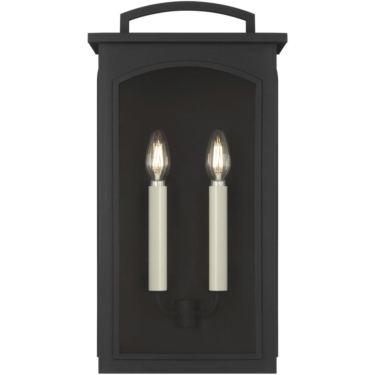 Visual Comfort Studio Collection CO1542TXB C&M by Chapman & Myers Modesto 2 Light 19.25 inch Textured Black Outdoor Wall Lantern