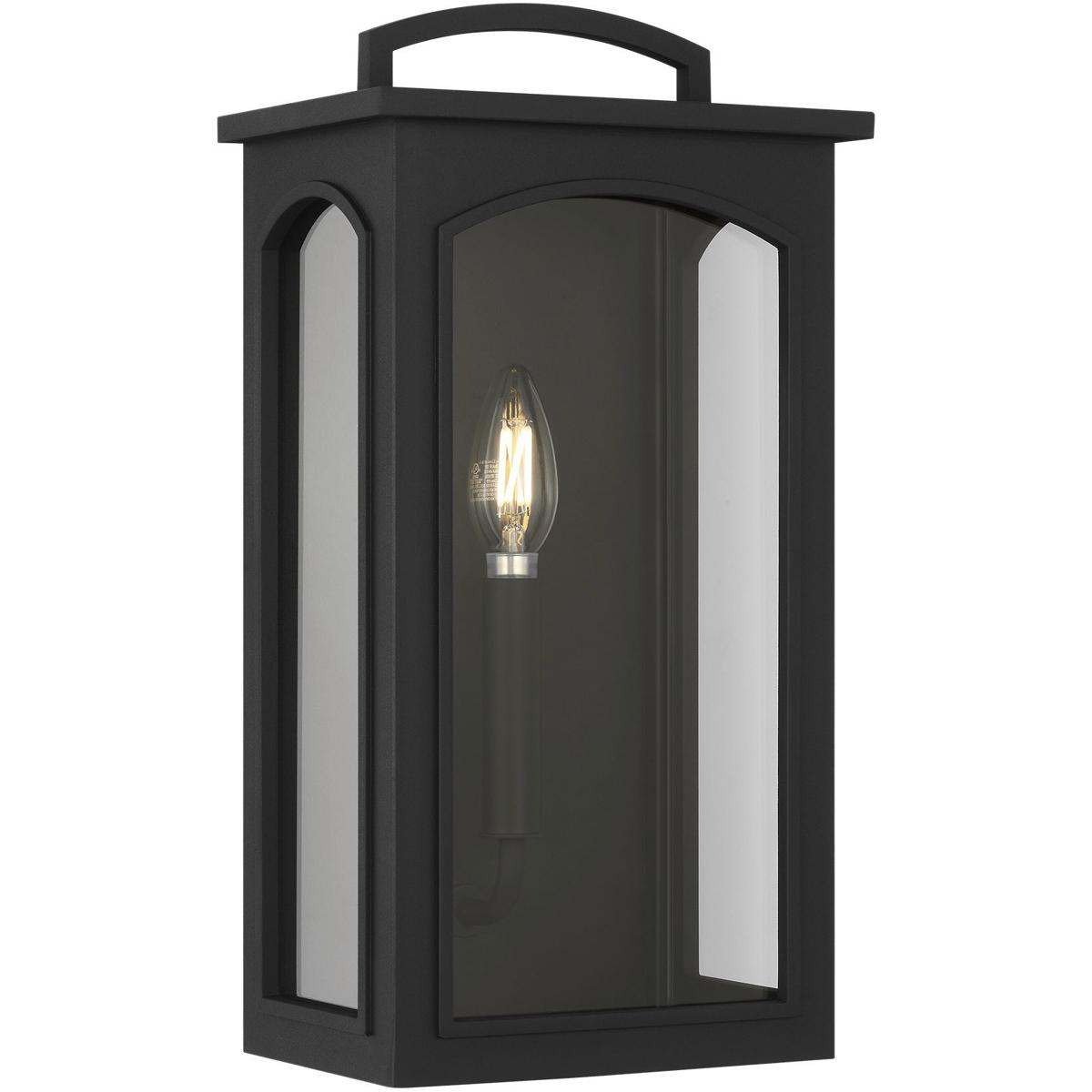 Visual Comfort Studio Collection CO1561TXB C&M by Chapman & Myers Modesto 1 Light 15.38 inch Textured Black Outdoor Wall Lantern