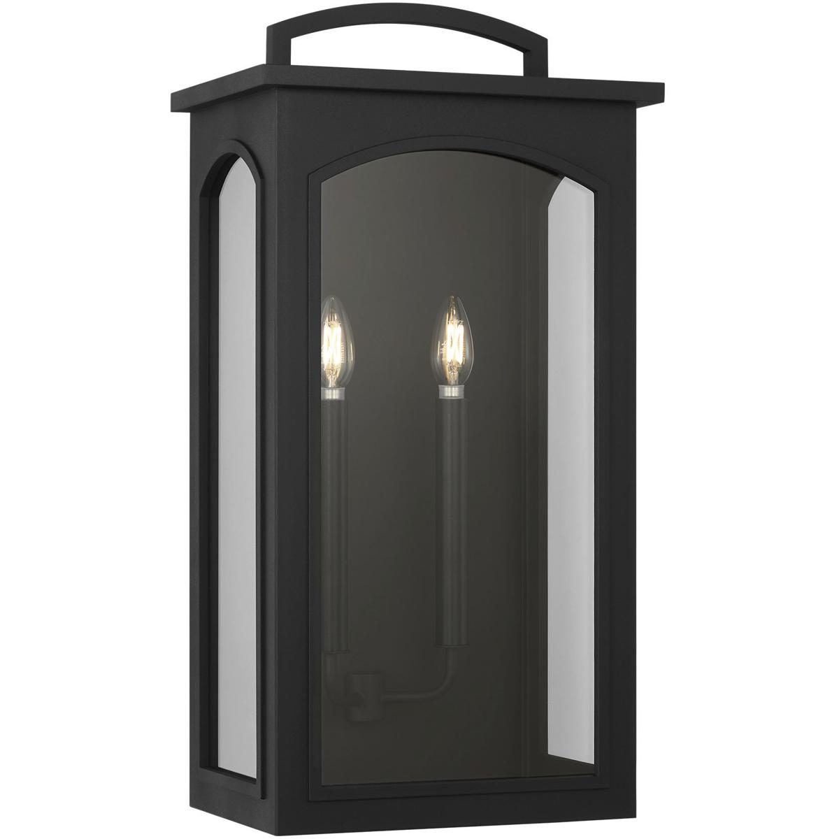 Visual Comfort Studio Collection CO1572TXB C&M by Chapman & Myers Modesto 2 Light 24.13 inch Textured Black Outdoor Wall Lantern