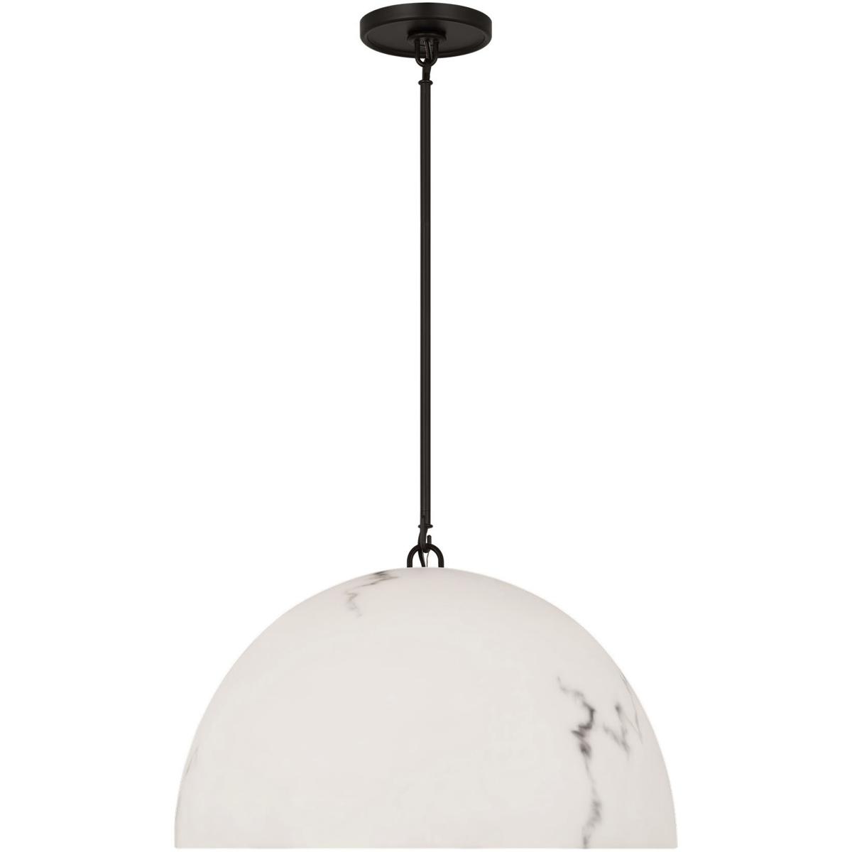Visual Comfort Studio Collection CP1481AI C&M by Chapman & Myers Savina 1 Light 19.88 inch Aged Iron Pendant Ceiling Light