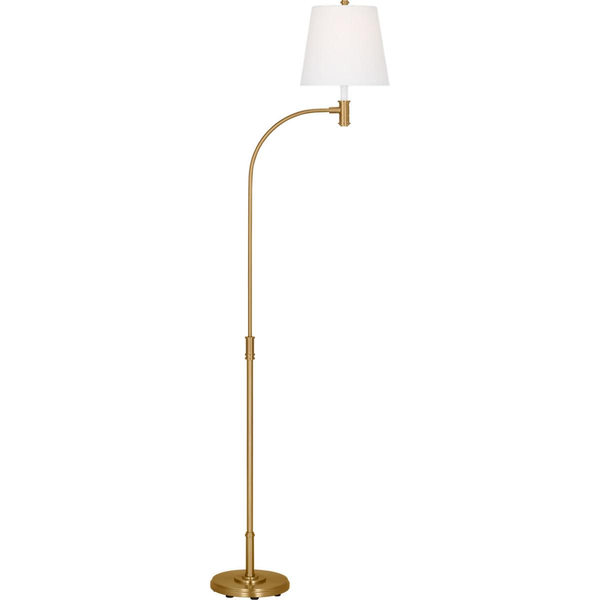 Visual Comfort Studio Collection CT1241BBS1 C&M by Chapman & Myers Belmont 71.13 inch 9 watt Burnished Brass Floor Lamp Portable Light