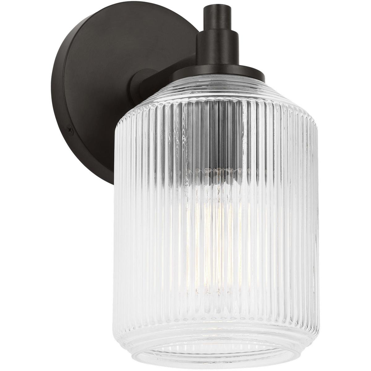 Visual Comfort Studio Collection CV1091AI C&M by Chapman & Myers Barstow 1 Light 4.5 inch Aged Iron Bath Vanity Wall Light