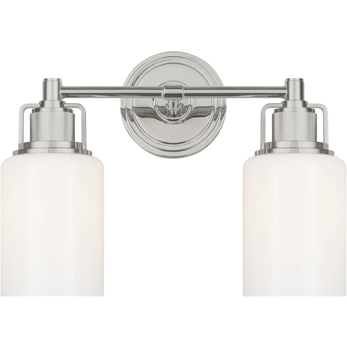 Visual Comfort Studio Collection CV1112PN C&M by Chapman & Myers Ashford 2 Light 13.5 inch Polished Nickel Bath Vanity Wall Light