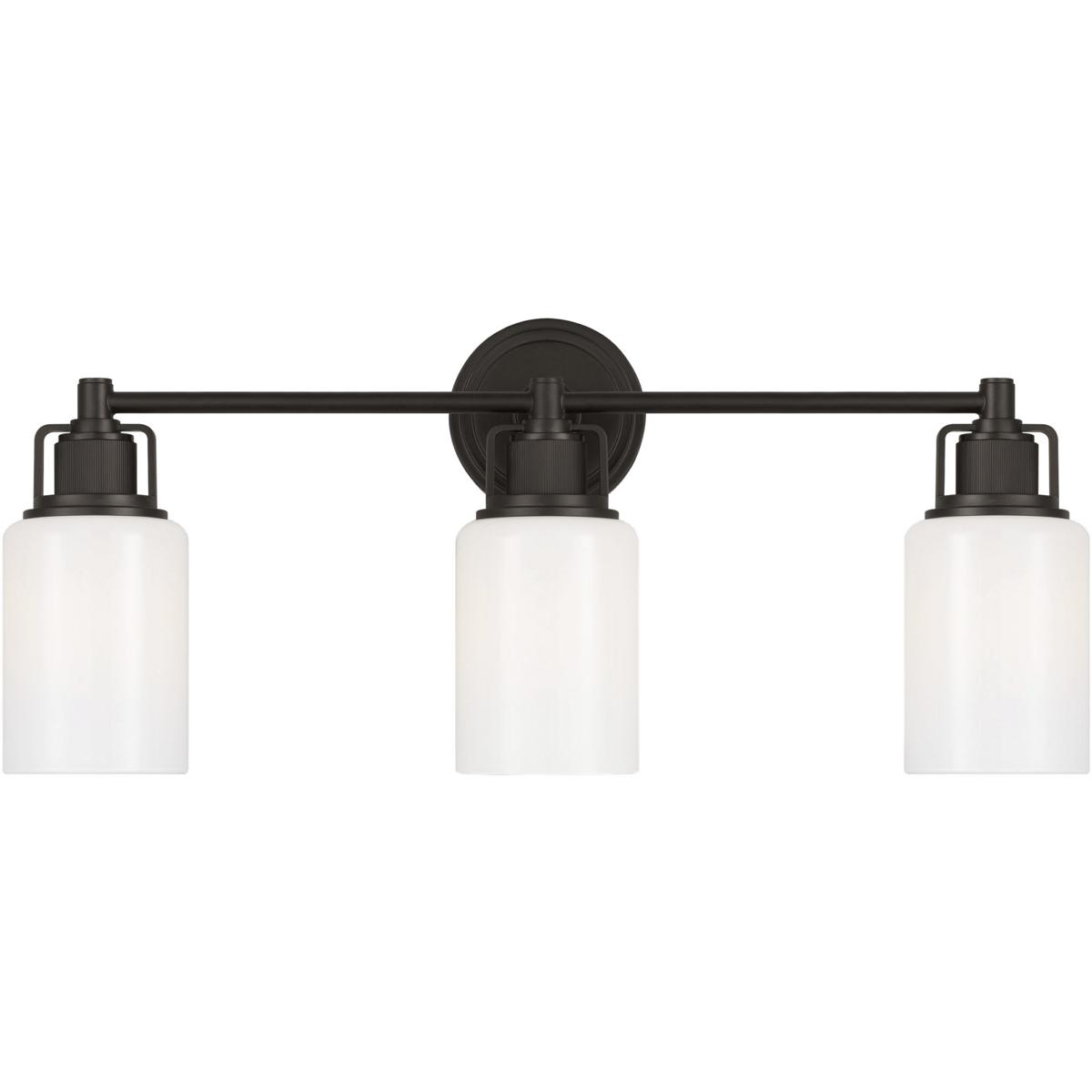 Visual Comfort Studio Collection CV1113AI C&M by Chapman & Myers Ashford 3 Light 23.75 inch Aged Iron Bath Vanity Wall Light