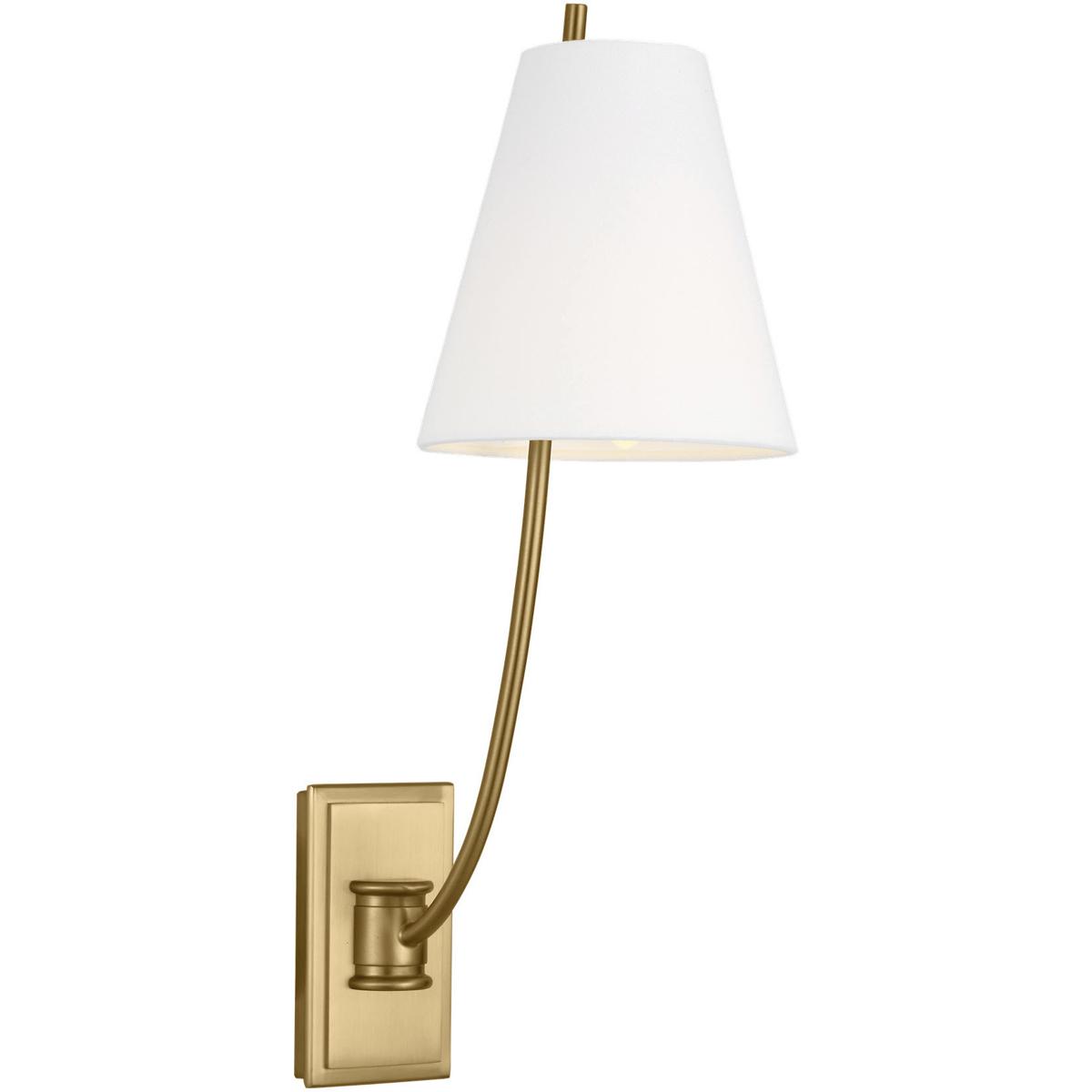Visual Comfort Studio Collection CW1431BBS C&M by Chapman & Myers Marina 1 Light 6 inch Burnished Brass Sconce Wall Light