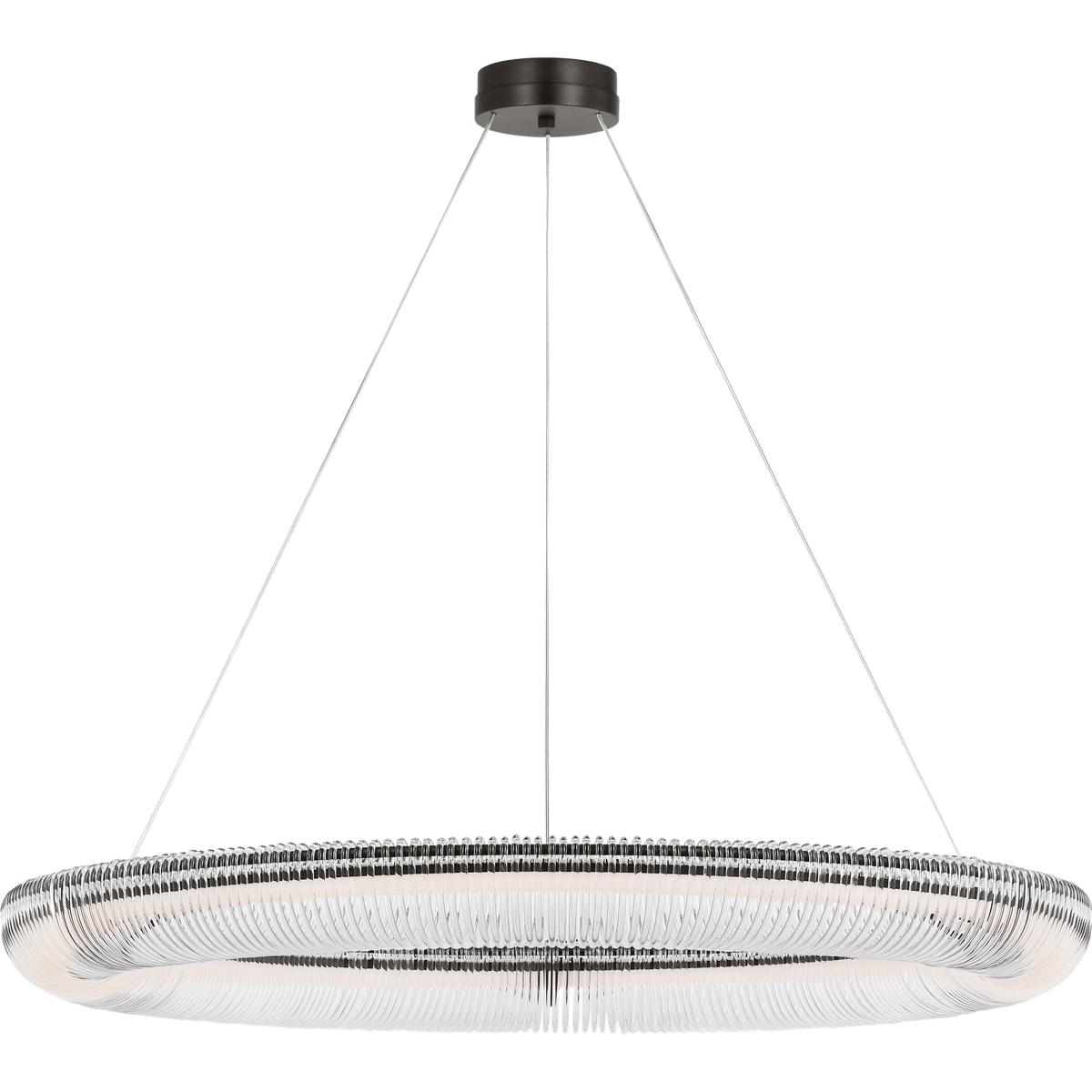Visual Comfort Studio Collection SCCHCCH11827AICA C&M by Chapman & Myers Pierce 1 Light 40 inch Aged Iron Chandelier Ceiling Light