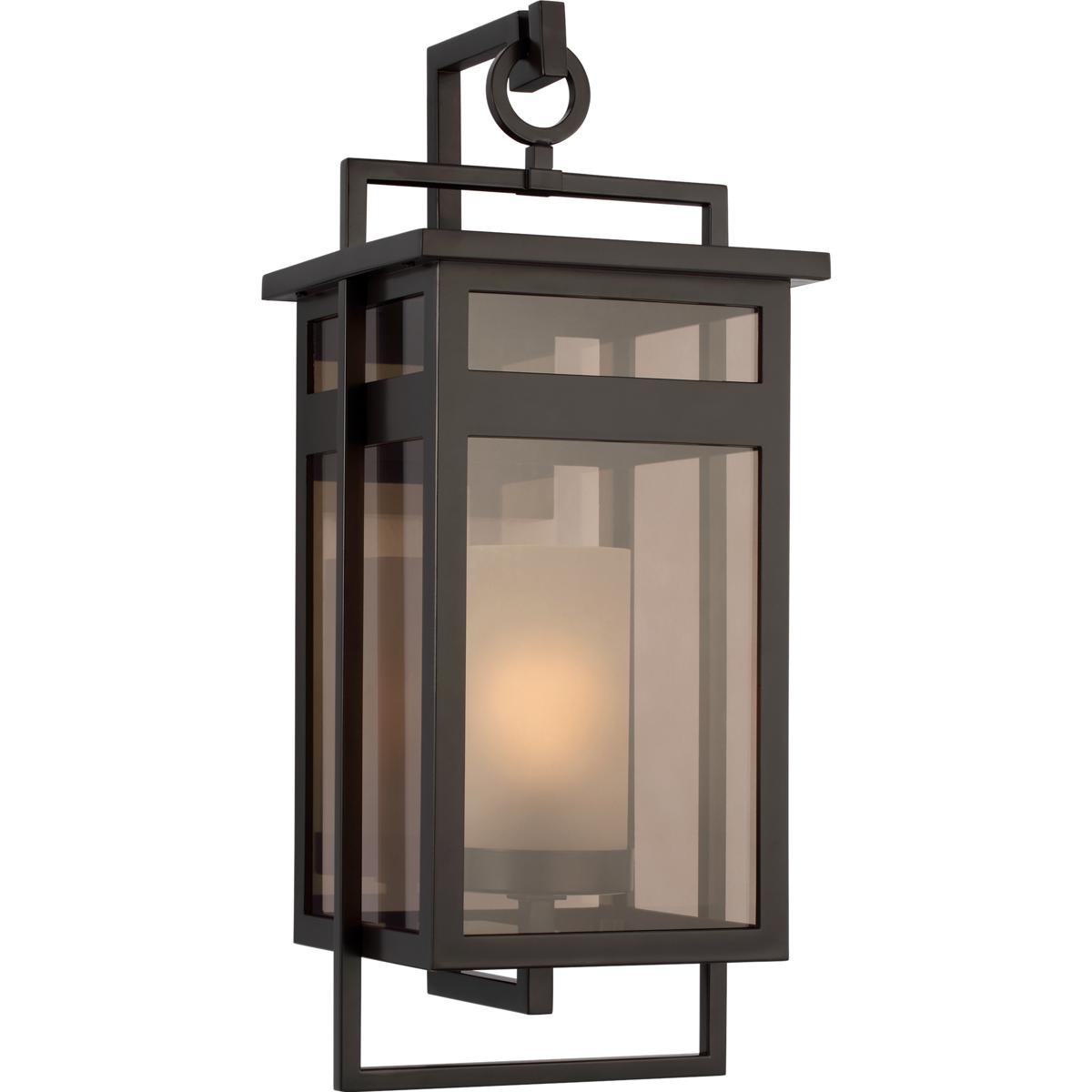 Visual Comfort Studio Collection SCCHCOWS124TRFWSG-LI C&M by Chapman & Myers Fairhaven 1 Light 23.5 inch Truffle Outdoor Wall Light in LED
