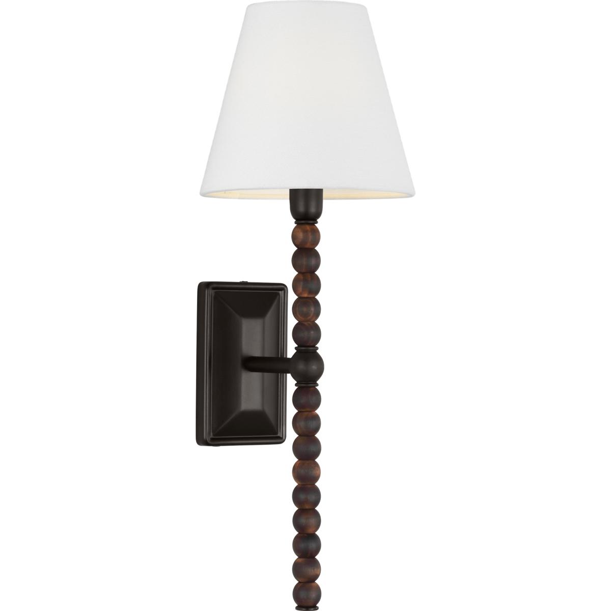 Visual Comfort Studio Collection SCCHCWS115AIBAWWL-LI C&M by Chapman & Myers Fiona 1 Light 6.29 inch Aged Iron Wall Sconce Wall Light in LED