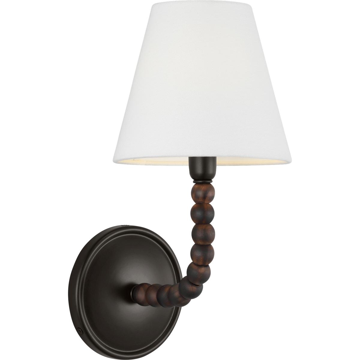Visual Comfort Studio Collection SCCHCWS116AIBAWWL-LI C&M by Chapman & Myers Fiona 1 Light 6.29 inch Aged Iron Wall Sconce Wall Light in LED
