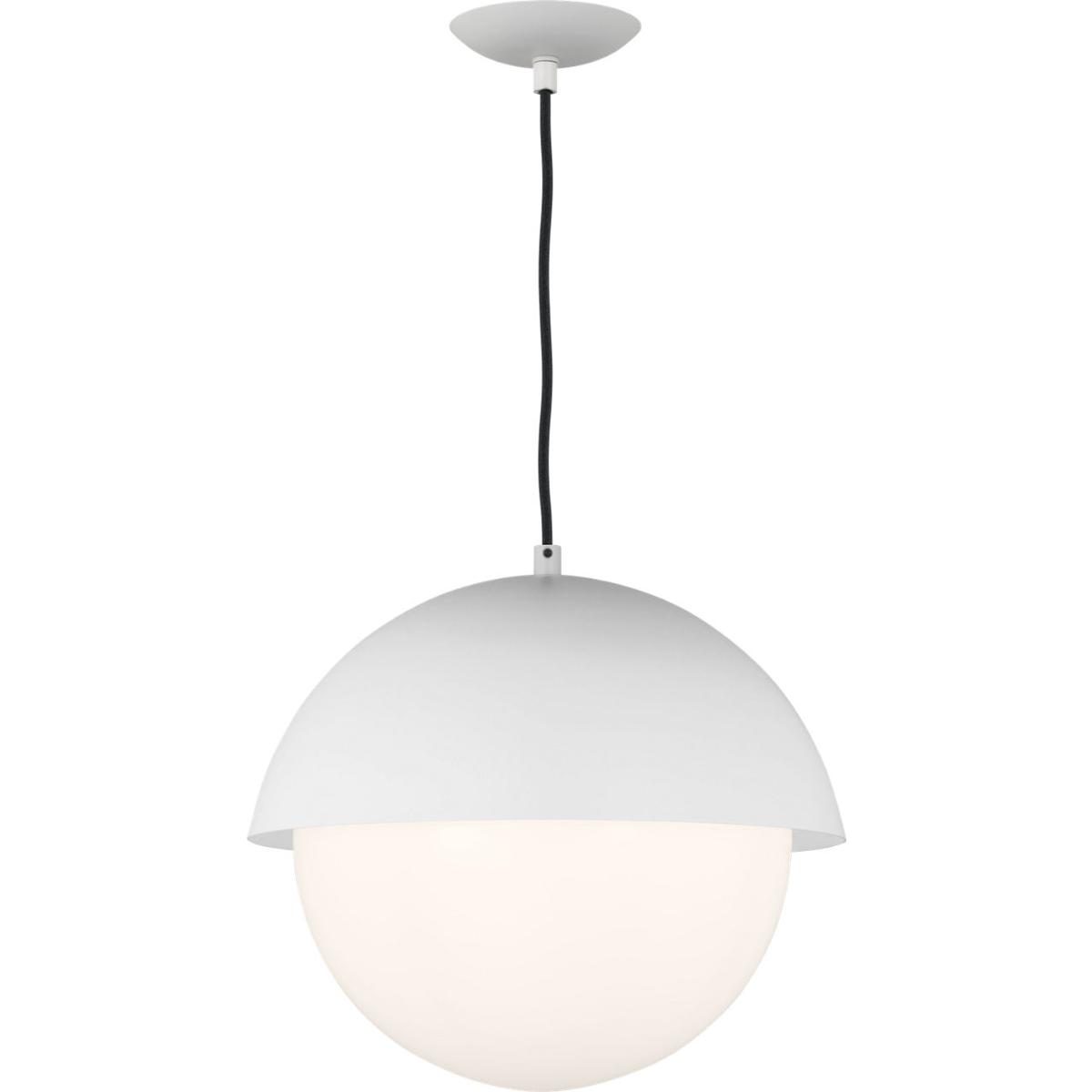 Visual Comfort Studio Collection DJP1041MWT Drew & Jonathan Hyde 1 Light 14 inch Matte White Pendant Ceiling Light in Standard