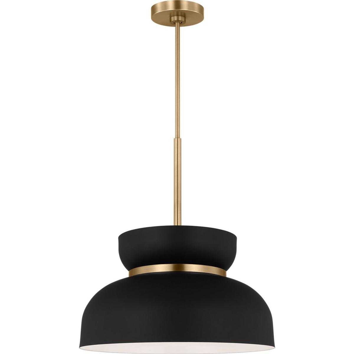 Visual Comfort Studio Collection DJP1111SBMBK Drew & Jonathan Pemberton 1 Light 12 inch Midnight Black Pendant Ceiling Light
