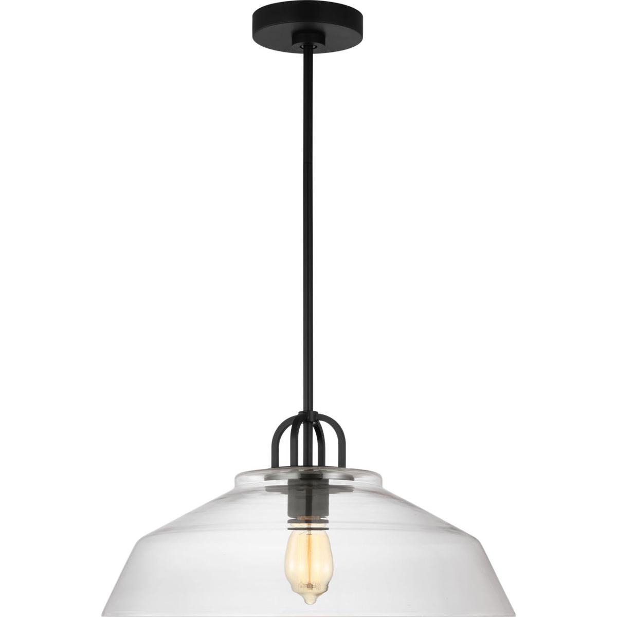 Visual Comfort Studio Collection DJP1131MBK Drew & Jonathan Scott Payton 1 Light 20 inch Midnight Black Pendant Ceiling Light