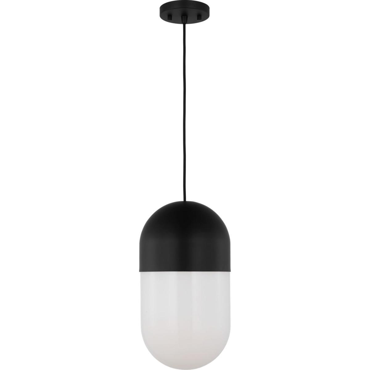 Visual Comfort Studio Collection DJP1141MBK Drew & Jonathan Scott Foster 1 Light 8 inch Midnight Black Pendant Ceiling Light