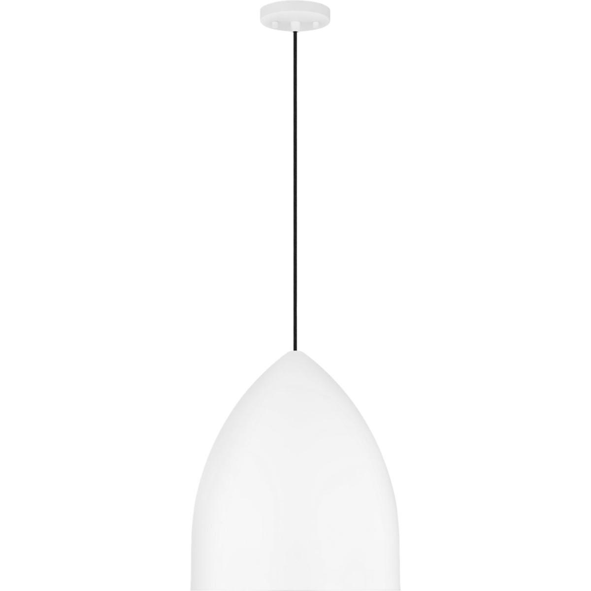 Visual Comfort Studio Collection DJP1161MWT Drew & Jonathan Scott Huron 1 Light 17 inch Matte White Pendant Ceiling Light
