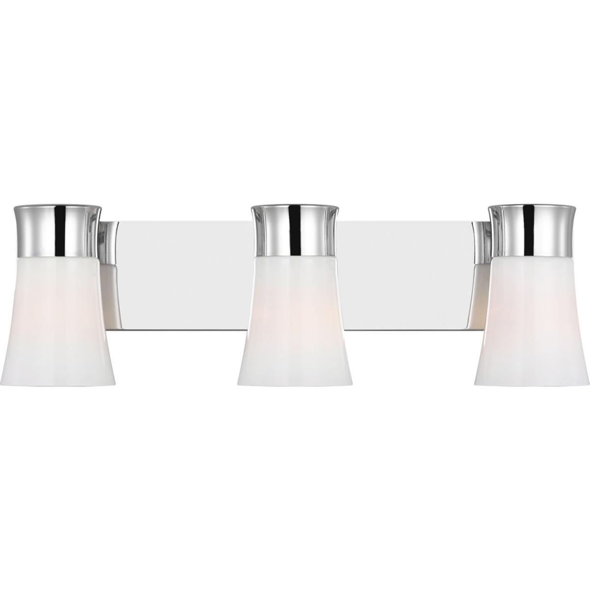 Visual Comfort Studio Collection DJV1083CH Drew & Jonathan Scott Roy 3 Light 23 inch Chrome Vanity Light Wall Light