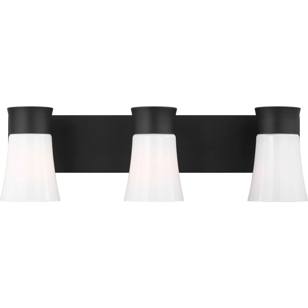 Visual Comfort Studio Collection DJV1083MBK Drew & Jonathan Scott Roy 3 Light 23 inch Midnight Black Vanity Light Wall Light