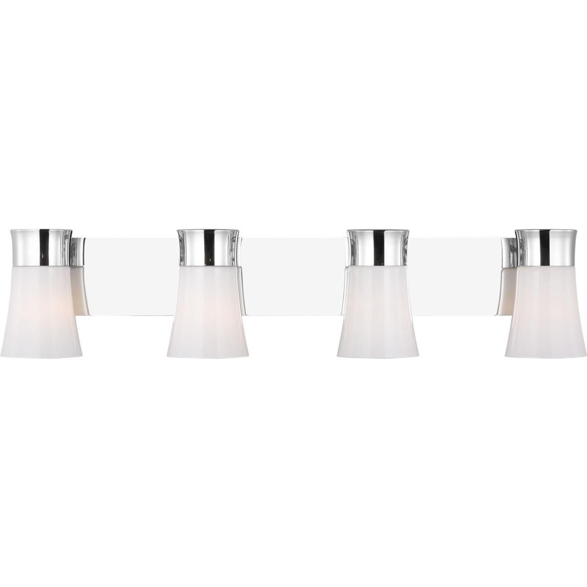 Visual Comfort Studio Collection DJV1084CH Drew & Jonathan Scott Roy 4 Light 32.25 inch Chrome Vanity Light Wall Light