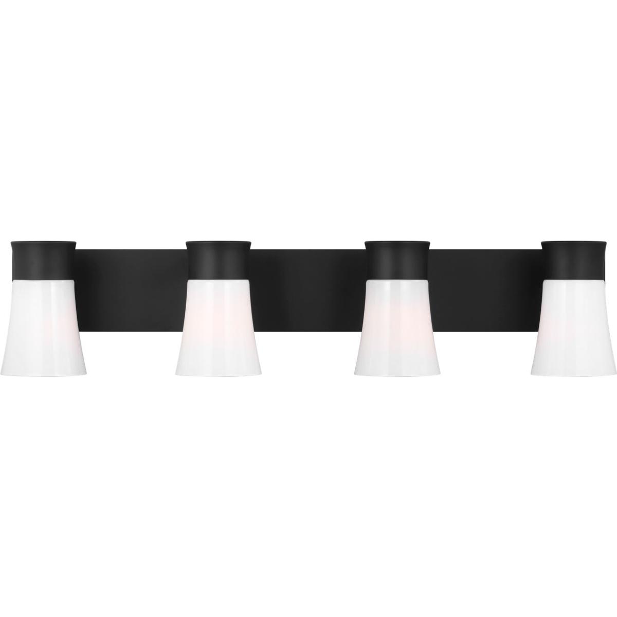 Visual Comfort Studio Collection DJV1084MBK Drew & Jonathan Scott Roy 4 Light 32.25 inch Midnight Black Vanity Light Wall Light
