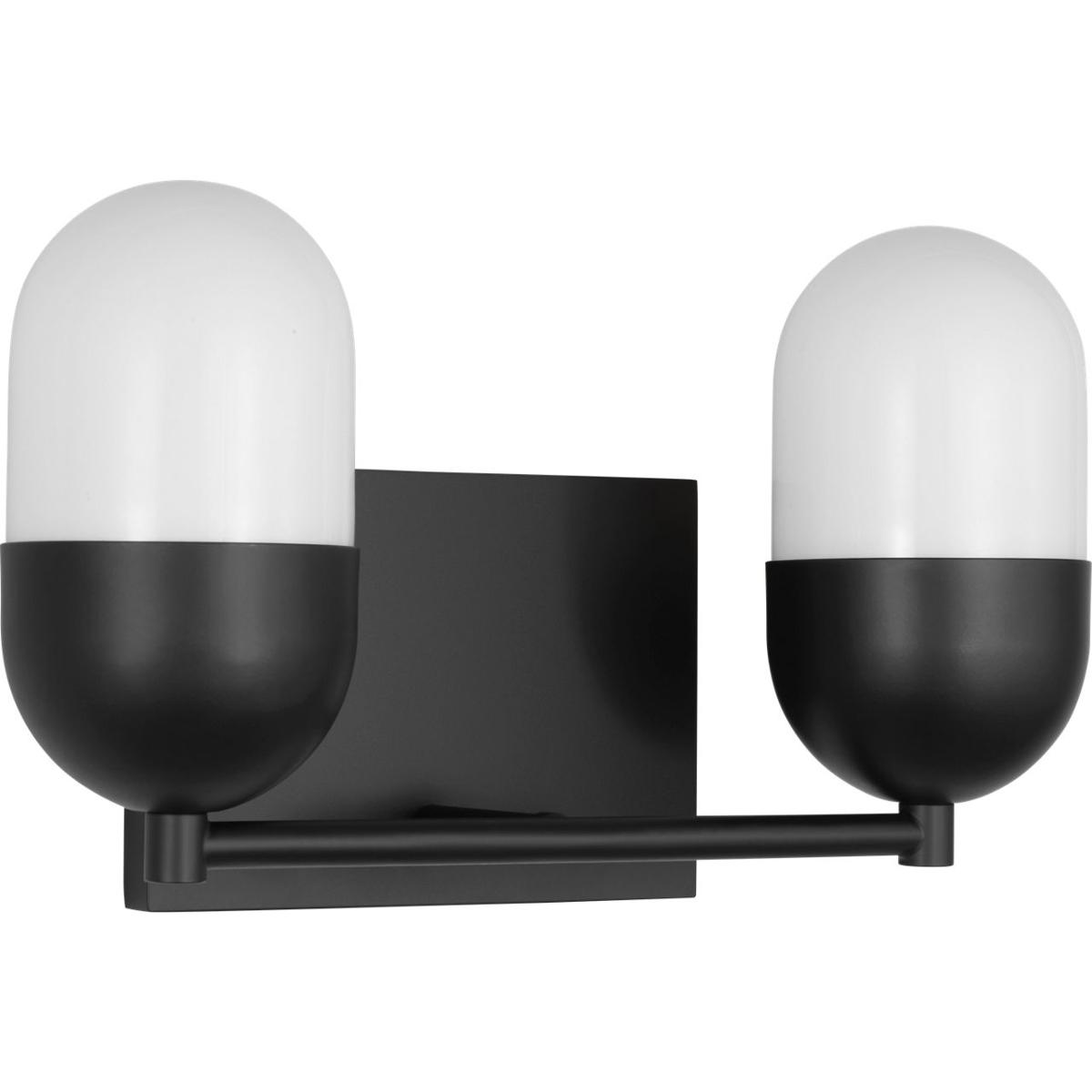 Visual Comfort Studio Collection DJV1092MBK Drew & Jonathan Scott Foster 2 Light 12.63 inch Midnight Black Vanity Light Wall Light